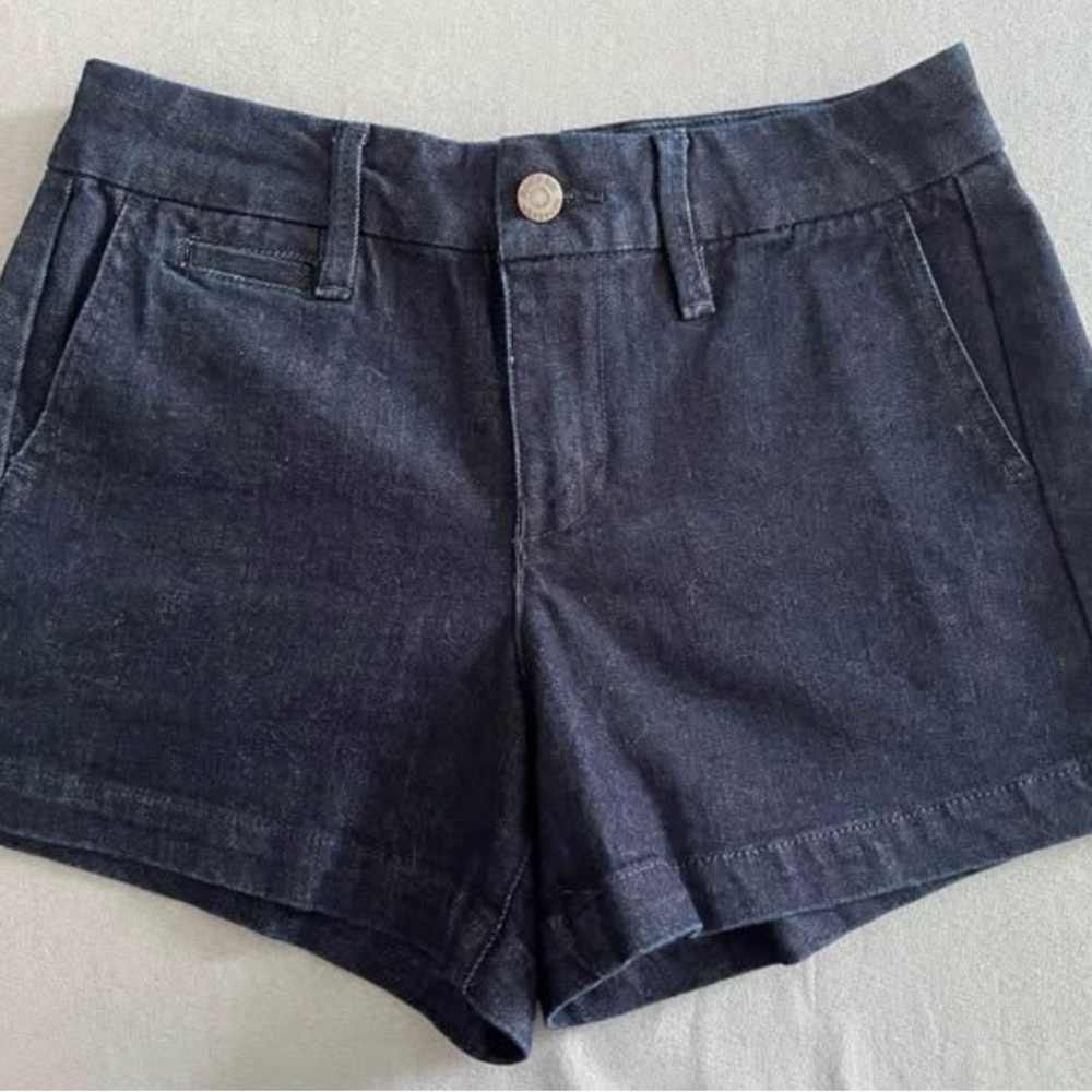 Women's Size 24 Dark Blue Denim Shorts